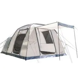 Produktbild: Skandika Kuppelzelt Bergen 5 Protect | Camping Zelt für 5 Personen, mit eingenähtem Zeltboden, 230 cm Stehhöhe, 3000 mm Wassersäule, 2 Eingänge mit Moskitonetz | Familienzelt, Campingzelt