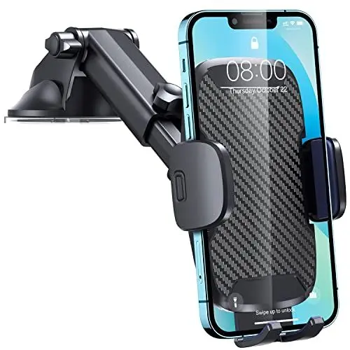 Produktbild: SKBSD Handyhalterung Auto Handyhalter fürs Auto (Stabilere Version & nie wackeln) Kfz Handyhalterung Saugnapf Halter Smartphone Halterung Auto für iPhone Samsung Huawei Mate LG