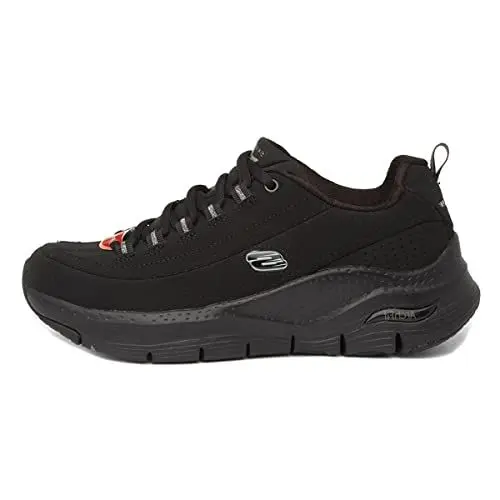 Produktbild: Skechers Damen Arch FIT Metro Skyline Sneakers, Black Trubuck/Silver Trim #L, 39 EU