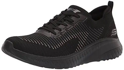 Produktbild: Skechers Damen BOBS Squad Chaos Renegade Parade Sneaker, Black Engineered Knit/Trim, 36 EU
