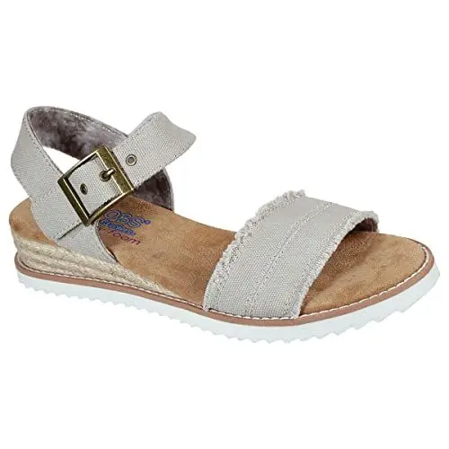 Produktbild: Skechers Damen Desert KISS Adobe Princess Sandals, Light Taupe Canvas, 41 EU