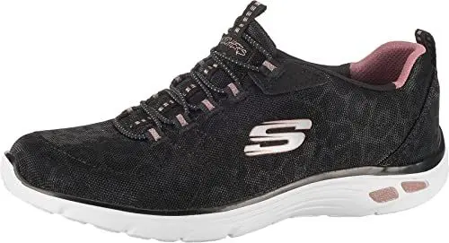 Produktbild: Skechers Damen Empire D'lux Spotted-12825 Sneaker, Schwarz (Black Rose Gold Bkrg), 38.5 EU