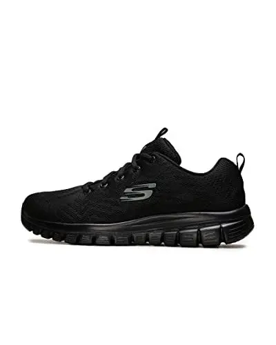 Produktbild: Skechers Damen Graceful-get Connected-12615 Sneakers, Black Mesh Trim, 41 EU