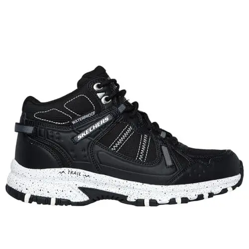 Produktbild: Skechers Damen Hillcrest Bound Peak, Schwarzes Synthetisches Textil mit weißem Rand, 39 EU