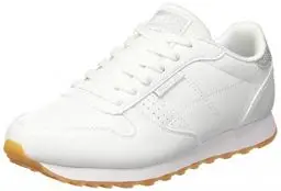 Produktbild: Skechers Damen Og 85 Old School Cool Hohe Sneaker, White Duraleather Silver Glitter Trim, 39 EU