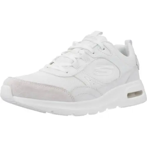 Produktbild: Skechers Damen Skech Air Court Cool Avenue, Weißes Leder-Mesh-Besatz, 36 EU