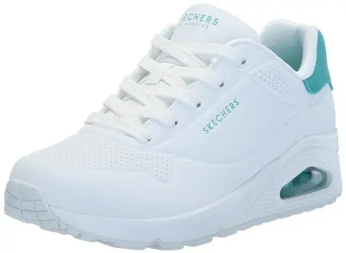 Produktbild: Skechers Damen Stand On Air UNO, Weißer Durabuck Velourslederbesatz In, 40 EU