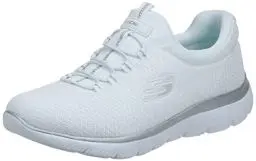 Produktbild: Skechers Damen Summits Sneaker, White Silver, 38 EU Weit