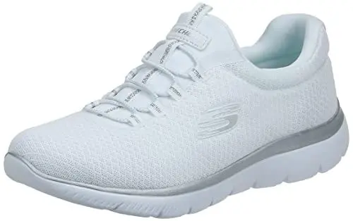 Produktbild: Skechers Damen Summits Sneaker, White Silver, 38 EU Weit