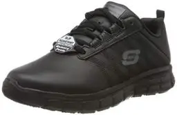 Produktbild: Skechers Damen Sure Track Erath Slip On Sneaker, Black Leather, 40 EU