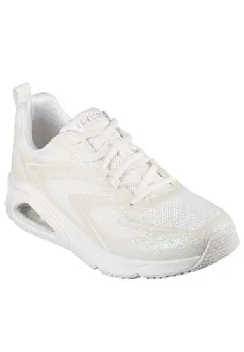 Produktbild: Skechers Damen TRES-AIR UNO GLIT-AIRY, Weißes Glitzer-Hot-Melt-Mesh, 37 EU