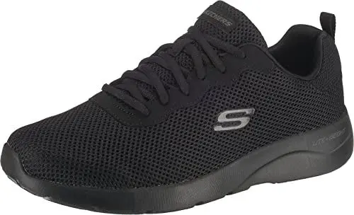 Produktbild: Skechers Dynamight 2.0 Rayhill Herren Trainer, Black Mesh Pu Trim, 39.5 EU