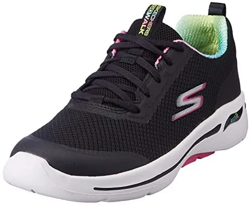 Produktbild: Skechers Go Walk Arch Fit Idyllic Sneaker, schwarz/weiß, 36.5 EU