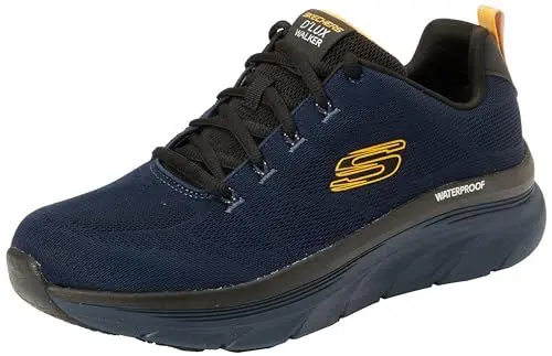 Produktbild: Skechers Herren 232362 Nvyl Sneaker, Marineblaues Netzgewebe mit gelbem Rand, 41 EU