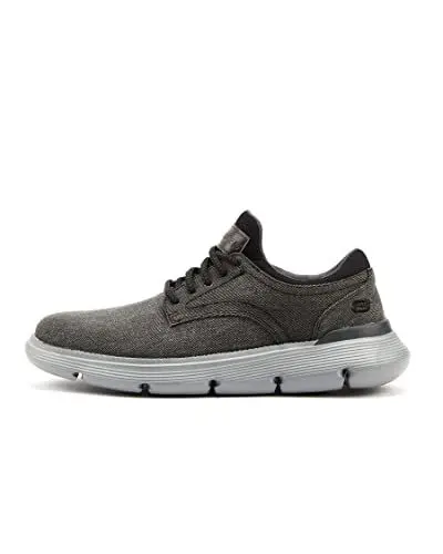 Produktbild: Skechers Herren Garza Romano Flacher Slipper, Black Canvas, 42.5 EU