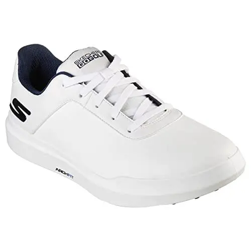 Produktbild: Skechers Herren Go Golf Drive 5 Golfschuhe ohne Spikes, Weiß Marineblau