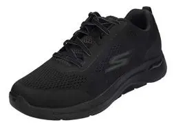 Produktbild: Skechers Herren Go Walk Arch Fit Idyllic Sneaker, Black Textile Synthetic Trim, 44 EU