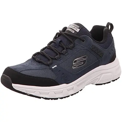 Produktbild: Skechers Herren Oak Canyon Sneaker, Navy Leather Pu Mesh Black Trim, 43 EU