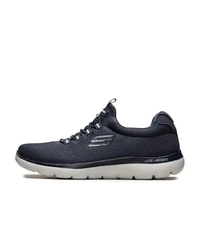 Produktbild: Skechers Herren Summits Slip On Sneaker, Navy Mesh Trim, 44 EU