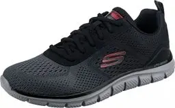 Produktbild: Skechers Herren Track Ripkent Sneaker, Black Mesh Charcoal Trim, 43 EU