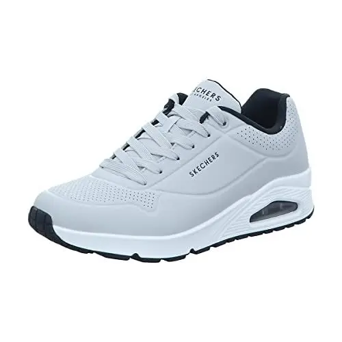 Produktbild: Skechers Herren UNO Stand ON AIR Sneaker, Light Gray Durabuck/Black Trim, 41.5 EU