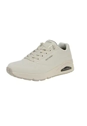 Produktbild: Skechers Herren UNO Stand ON AIR Sneaker, Off White Durabuck/Mesh, 43 EU