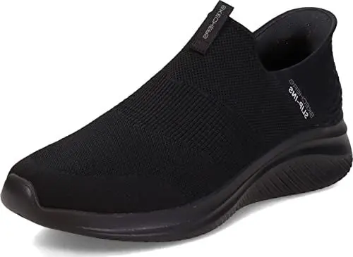 Produktbild: Skechers Herren Ultra Flex 3.0 Smooth Step sneakers,sports shoes, Black Knit Trim, 43 EU