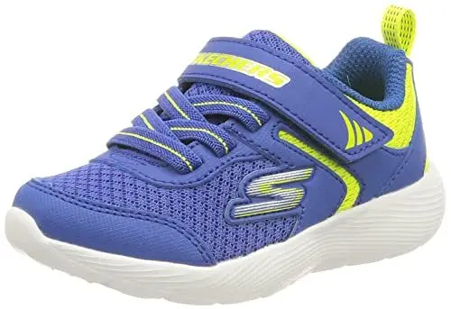 Produktbild: Skechers Jungen Dyna-lite Retler Sneaker, Blue Synthetic Textile Lime Trim, 21 EU