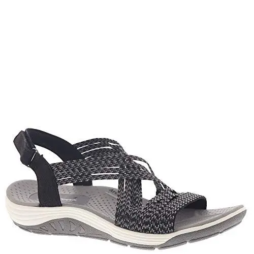 Produktbild: Skechers Damen Reggae Cup OH, SNAP Sandalen, Black & Grey Gore, 41 EU, 28 cm