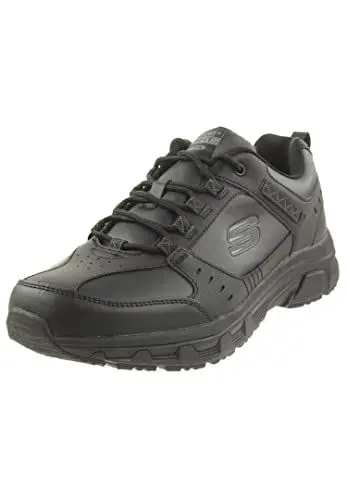 Produktbild: Skechers Oak Canyon Redwick Herren Trainer, Black Leather Synthetic Textile Black Trim, 43 EU