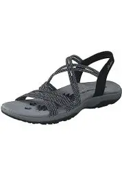 Produktbild: Skechers Damen Sandale Reggae Slim Turn it up Schwarz, Schuhgröße:EUR 42