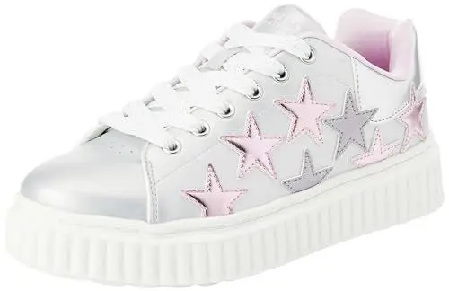 Produktbild: Skechers Street Girls Sneaker, Silver Synthetic/Multi Trim, 43 EU