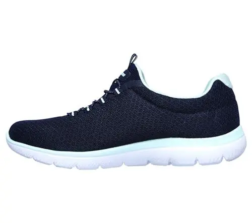 Produktbild: Skechers Damen Summits Sneaker, Navy Mesh Aqua Trim, 40 EU
