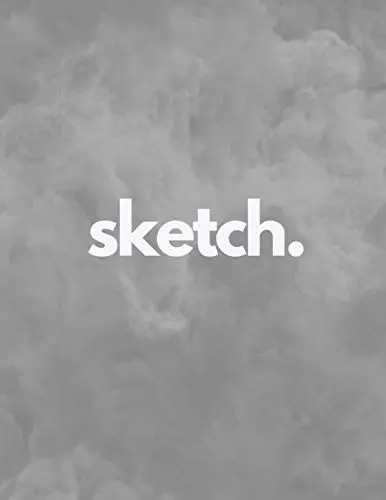 Produktbild: sketch.: Vol. 4 - Minimalist Smoke Screen | 250 Blank White Pages To Draw, Sketch, Write, and Plan | Minimalistic Artist Sketchbook | 8.5x11