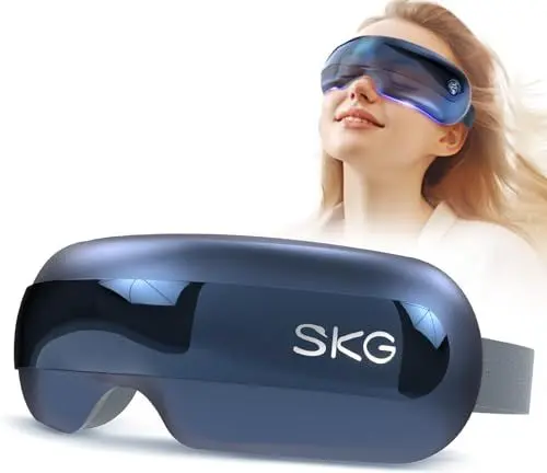 Produktbild: SKG E3 PRO- Augenmassagegerät mit Wärme, Vibration und Bluetooth Musik, Augenmaske hilft bei Augenringen und trockenen Augen, Verbessert Schlafqualität, geschenke für die ganze Familie