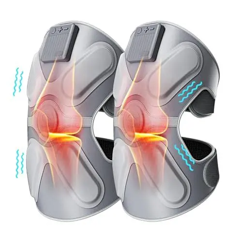 Produktbild: SKG Vibration Kniemassagegerät mit Wärme Beinmassagegerät W3 PRO Tragbares Kniemassagegerät für die Knie Schulter Massage,Gelenkschmerzlinderung Knie Protektoren Passend für Männer Frauen,Geschenke