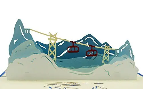 Produktbild: Diese-Klappkarten Geburtstagskarte Skifahren, Überraschungsgutschein für Snowboarding, Snowboarding-Karte, Einladung für einen Winterurlaub, T10