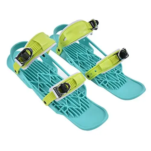 Produktbild: Mini-Ski-Skates, Grün, Tragbar, Verstellbar, Snowboard-Schuhe für Skisport Im Freien mit Bequemem Tragegefühl, Anwendbar Abfahrten und Wandern