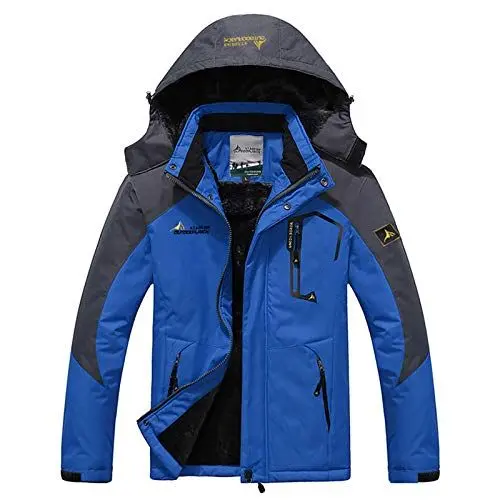Produktbild: Winterjacke Herren Wasserdicht Warm Gefüttert Skijacke Winter Outdoorjacke belüftete und wasserdichte Jacke für Wanderungen und andere Outdoor-Aktivitäten L