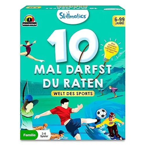Produktbild: Skillmatics Kartenspiel - 10 Mal darfst du raten Welt des Sports, Geschenke für Kinder ab 6 Jahren, Großer Spaß für unterwegs, Urlaube und Spieleabende mit der Familie