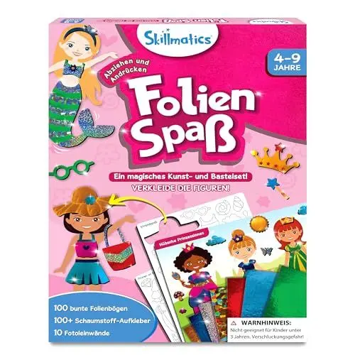 Produktbild: Skillmatics Kunst & Bastelaktivität- Folienspaß Verkleide die Figuren, Schmutzfreie Kunst für Kinder, Bastelsets, DIY-Aktivität, Geschenke für 4 bis 9 Jahre