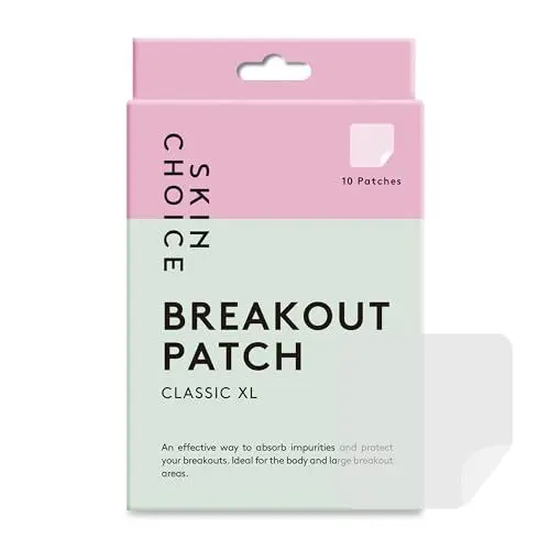 Produktbild: SKIN CHOICE Pickel Patch XL – Breakout Pickel Patches Hydrokolloid Pflaster Anti Pickel Patches, Akne Patch Pickelpatches Gesicht, Pickelpflaster, Mighty Vegan Korean Skin Care (10er Pack)