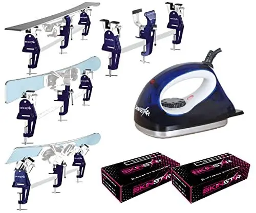 Produktbild: SkinStar Skiwax Set Skispanner Bügeleisen und Universal Wachs 250g