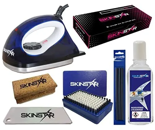 Produktbild: SkinStar Skiwax Set Skiwachs Starter Set mit Belagsausbesserung 7- teilig