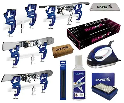 Produktbild: SkinStar Skiwax Set Starter Set Skispanner Skiwachs Wachsentferner 8- teilig
