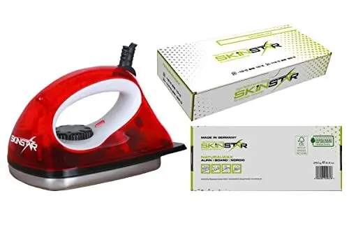 Produktbild: SkinStar Starter Ski Wachs Set Natural-Wax All IN ONE High Skiwachs Wachsbügeleisen