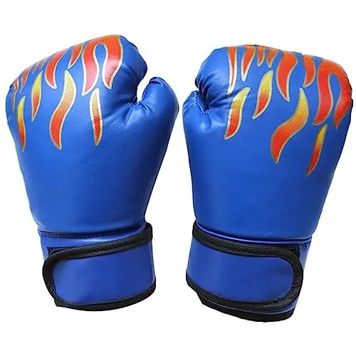 Produktbild: SKISUNO 1paar Junge Mädchen Thai Boxhandschuhe Für Kickboxen Und Sparring Pu Atmungsaktiv Geeignet Für Junge Mädchen Für Training Und Übung Cartoon-Design