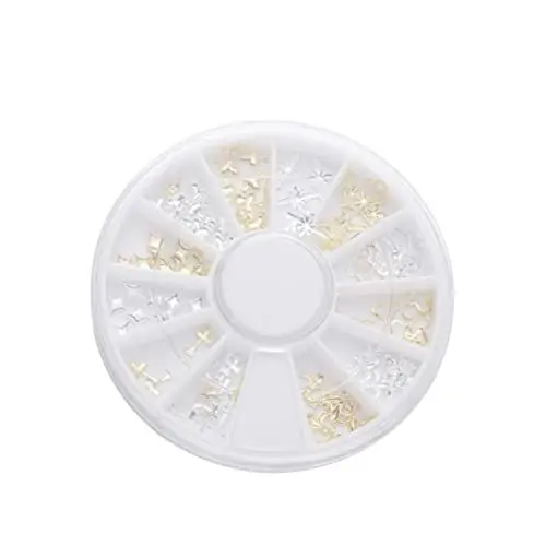 Produktbild: SKISUNO Nail Art Metallnieten 12 Gitter Diy Dekorationen Für Nagelkunst Gemischte Accessoires Für Mädchen Und Frauen Stil 18