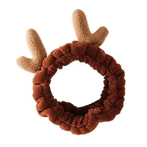 Produktbild: SKISUNO Elastisches Stirnband Mit Weihnachtsgeweih-ohren Plüsch-haarband Für Damen Kopfbedeckung Für Sport Und Partys