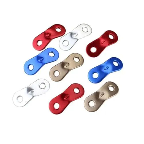 Produktbild: SKISUNO Camping Windseilschnalle 20 Stück Aluminiumlegierung Zeltseilverschluss blau Anpassungslänge für Picknicks im Freien